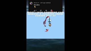 Most liked comment can remove a country from Europe day 37 #shorts