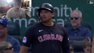 Leach reacts to Cleveland Guardians VS Kansas City Royals Game1!