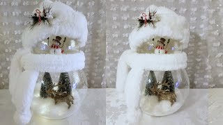 SNOWMAN WITH LIGHT UP SCENERY | BEAUTIFUL SNOWMAN TO MAKE FOR CHRISTMAS NEXT YEAR | BEAUTIFUL DIY