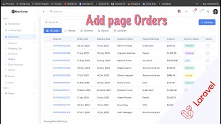 Add page Order in Laravel 11 | E-Commerce System