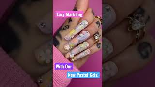 🌸🍭EASY MARBLING THAT ANYONE CAN DO!🍭🌸DIY PRESSONS!🍭🌸