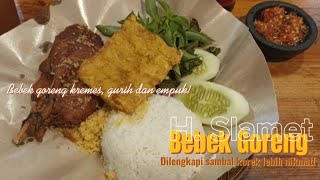 BEBEK H. SLAMET‼ Lezatnya Bebek Goreng dan Sambal Korek! 🦆🔥