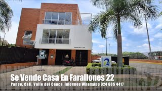 SE VENDE CASA EN FARALLONES 22, PANCE, CALI, VALLE DEL CAUCA. INFORMES: WHATSAPP +57 3246854417