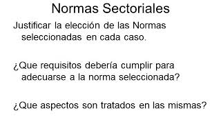 Trabajo Práctico N°1  Normas Sectoriales 1