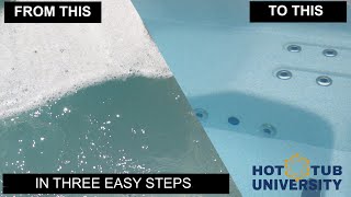 How to fix cloudy hot tub water in three easy steps!