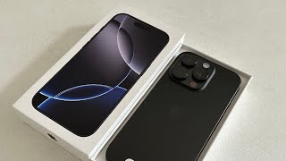 iPhone 16 Pro Black Titanium (Unboxing)