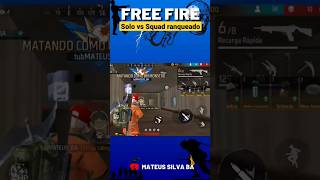 Shorts 127 - Levei um squad no solo vs squad ranqueado de Free Fire - mobile hud 2 dedos 2023