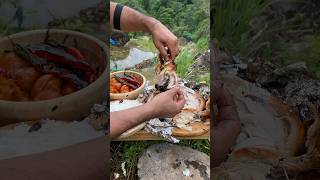 Solo camping #camping #food #naturelovers #cooking #nature #chicken #solocamping #naturesounds