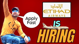 Etihad airways hiring Cabin crew 2023 / Freshers can Apply / Apply With me 🔥