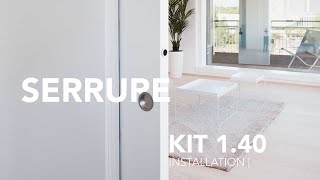 Serrure kit 1.40 | Pose dans une porte en bois