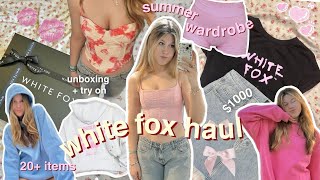 $1000 WHITE FOX BOUTIQUE try-on haul!! *HUGE* clothing haul