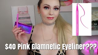 Glamnetic Pink Magnetic Eyeliner & Lashes Review. $40 Eyeliner!!! Is it Worth it? 2021