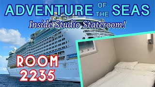 ROOM TOUR: Adventure of the Seas Inside Solo Studio Stateroom 2235