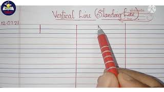 Writing Standing line or Vertical line in the four line notebook | TEACHERS World of WONDERzzz