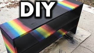 DIY Rainbow Bookshelf (Pink Floyd)