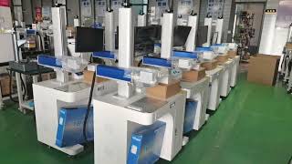 10 sets table fiber laser marking machine send to customer