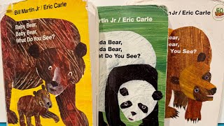 Brown Bear + Baby Bear + Panda Bear all read aloud by Dad Reads board books for kids