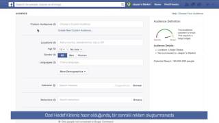 Facebook Reklamları Özel Hedef Kitleler