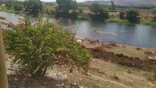 Train passing the beautiful river in near igatpuri railwaystation #trainpass#railway#indianrailways