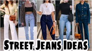 Street Jeans Outfit Ideas/Denim @Styling Ideas