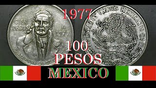 1977 100 PESOS SILVER COIN