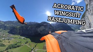 Acrobatic Wingsuit Basejumping - Wingsuit Team FLB