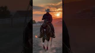 Roping at sunset #roping #rodeo #farm #ranch #western #cowboy #horse