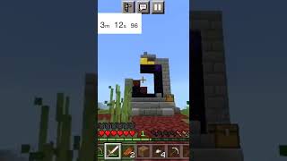 Speedruning gold block on minecraft pocket edition😱 #shorts