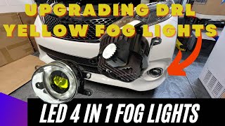 Toyota Lexus LED "4 in 1" Fog Light Upgrade with DRL Turn Signals | iCAR DIY WS Headlight