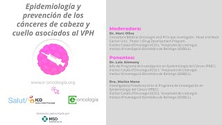 Seminario 3: Epidemiología y prevención de los cánceres de cabeza y cuello asociados al VPH