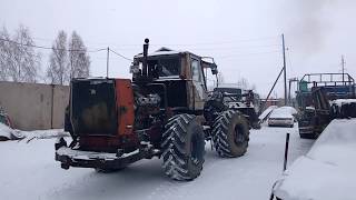 Запуск холодного дизеля в -12 Ямз-236 (Т-150) / Starting a cold diesel engine in-12 Yamz-236 (T-150)