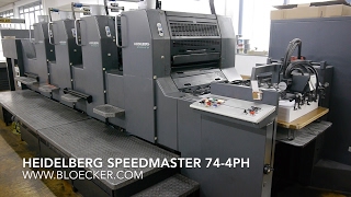 Heidelberg Speedmaster SM 74 4PH - offset printing machine