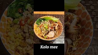 Kolo #mee is a #Malaysian #Chinesedry #noodle #dish that originates from #Sarawak.