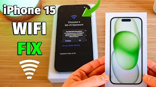 iPhone 15 NOT Connecting to WIFI during Set-up *EASY FIX*  | Wifi Fix