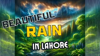 Torrential Rainfall Elegance in Lahore 🌧️☔️ #Shorts