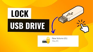 How to Lock USB/Pen drive | Password protect usb drive | #encryption