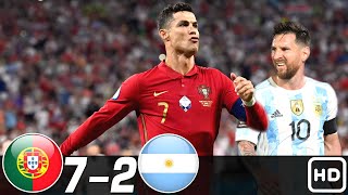 Portugal vs Argentina 7-2 - All Goals & Highlights Résumén & Goles ( Last Matches ) HD