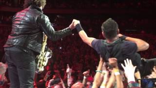 Bruce Springsteen crowdsurfing in Atlanta 2/18/16