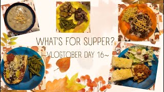 Vlogtober Day 16 ~A Week Of Supper Ideas~ What We Ate In A Week #vlogtober2023