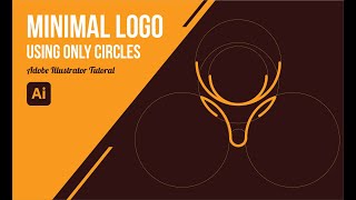 How to make a minimal Deer logo using only circles, in Adobe Illustrator