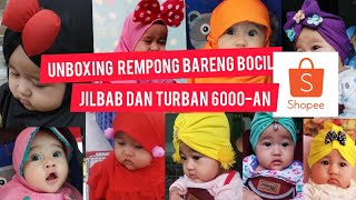 Unboxing Jilbab anak murah dari shopee