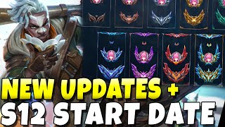 New Updates + Season 12 Start Date Confirmed | League of Legends