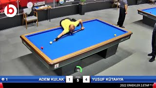 ADEM KULAK vs YUSUF KÜTAHYA | 3 Cushion Billiards Championship ANKARA