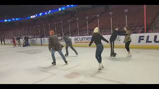 Skating on the Big Ice at the Bon Secours Wellness Arena in Greenville, SC