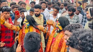 Rohit Bangaru potharaj Mass dance at Boina Sai Yadav | Kondapochamma Jathara 2024 | Dasrath Pad band