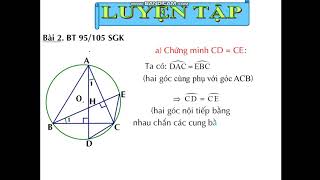 TOÁN 9 ÔN TẬP CHƯƠNG III   TIẾT 1 HÌNH HỌC 9