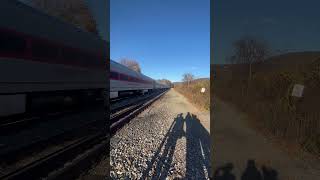 Great Shot At Manitou #train #amtrak #hudson #ny #river