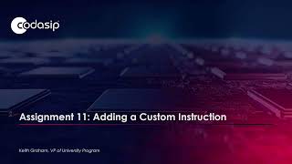 Assignment 11: Adding a Custom Instruction