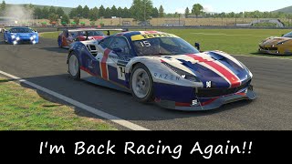 iRacing | Top Split Racing on my first race back in 4 weeks! | Ferrari Challenge @ Lime Rock