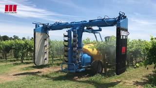 Nebulizzatore Elettrostatico Whirlwind M612 - Duo Wing Jet 1500 l, Trattamento su Vigneto a 100 l/ha